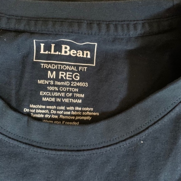 LL Bean long sleeve t shirt sz M - Picture 2 of 2